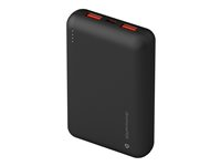 dbramante1928 re-charge - Power bank - 20000 mAh - Apple 2.4A, BC 1.2, PD 2.0, PD 3.0, QC 2.0, QC 3.0 - 2 utdatakontakter (24 pin USB-C, USB typ A) - på kabel: USB-C - svart CP20ACBL7181