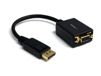 StarTech DisplayPort till VGA-adapter - Aktiv DP till VGA-konverterare - 1080p video - DisplayPort-certifierad - DP/DP++-källa till VGA-skärm kabeladapterdongel - Låsande DP-kontakt - Bildskärmsadapter - DisplayPort (hane) till HD-15 (VGA) (hona) - 27.94 cm - sprintlåsning - svart - för P/N: DK30C2DAGPD, MST14DP123DP, TB32DP14, TB3CDK2DP, TB3CDK2DPUE, TB3DK2DPM2, TB3DKM2DPL DP2VGA2