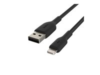 Belkin BoostCharge - Lightning-kabel - Lightning hane till USB hane - 2 m - svart CAA002BT2MBK