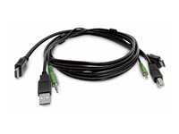 StarTech.com - Adapterkabel - TAA-kompatibel - HDMI, USB typ A, 3,5 mm ljuduttag hane till HDMI, USB Type B, 3,5 mm ljuduttag hane - 3 m SKHDMMKVM-10-TAA