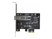 Startech 1-Port GbE SFP Network Card, PCIe 2.1 x1, Intel I210-IS, 1GbE Controller, 1000BASE Copper/Fiber Optic, Single-Port Gigabit Ethernet NIC, Desktop/Server Backplanes - Windows and Linux Compatible (P011GI-NETWORK-CARD) - Nätverksadapter - PCIe 2.0 - Gigabit SFP x 1 - svart P011GI-NETWORK-CARD