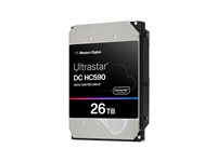 WD Ultrastar DC HC590 0F65672 - Hårddisk - datacenter - krypterat - 26 TB - inbyggd - 3.5" - SATA 6Gb/s - 7200 rpm - buffert: 512 MB - TCG Encryption 0F65672