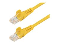 StarTech.com 0.5m Yellow Cat5e / Cat 5 Snagless Ethernet Patch Cable 0.5 m - Patch-kabel - RJ-45 (hane) till RJ-45 (hane) - 50 cm - UTP - CAT 5e - hakfri, tvinnad - gul 45PAT50CMYL