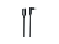 PORT Connect - USB-kabel - 24 pin USB-C (hane) vinklad till 24 pin USB-C (hane) rak - 1 m - USB Power Delivery (10W) 900053