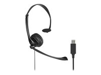 Kensington - Headset - på örat - kabelansluten - USB-A - svart K80100WW