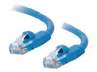 C2G Cat5e Booted Unshielded (UTP) Network Patch Cable - Patch-kabel - RJ-45 (hane) till RJ-45 (hane) - 1 m - UTP - CAT 5e - formpressad, hakfri, tvinnad - blå 83161