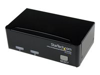 StarTech.com 2 Port Professional USB KVM Switch Kit with Cables - Omkopplare för tangentbord/video/mus - 2 x KVM port(s) - 1 lokal användare - skrivbordsmodell SV231USBGB