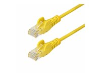 StarTech.com 10m Yellow Slim CAT6 Ethernet Cable, Snagless, 28AWG, LSZH - Patch-kabel - RJ-45 (hane) till RJ-45 (hane) - 10 m - 3.6 mm - UTP - CAT 5/5e/6 - IEEE 802.3bt - halogenfri, hakfri, koppartrådar - gul N6PAT10MYLS