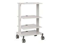 Eaton Tripp Lite Series Mobile Workstation with Adjustable Shelves, Locking Casters, TAA - Vagn - för LCD-display/PC-utrustning - stål, trä - elfenben - golvstående - TAA-kompatibel WWSSRSTAA