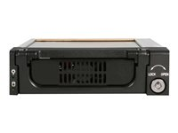 StarTech.com 5.25 in Rugged SATA Hard Drive Mobile Rack Drawer - Aluminum Removable Hard Drive Bay (DRW150SATBK) - Förvaringsmobilrack - 3.5" - svart DRW150SATBK
