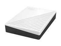 WD My Passport WDBR9S0060BWT - Hårddisk - krypterat - 6 TB - extern (portabel) - USB 3.2 Gen 1 - 256 bitars AES - vit WDBR9S0060BWT-WESN