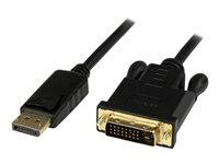 StarTech 1 m DisplayPort till DVI-kabel - 1080p video - Aktiv DisplayPort till DVI-kabeladapter - DisplayPort till DVI-D-kabeladapter Single Link - DP 1.2 till DVI-skärmkabel - DisplayPort-kabel - DisplayPort (hane) till DVI-D (hane) - 91.5 cm - aktiv - svart - för P/N: TB3CDK2DP, TB3CDK2DPUE, TB3CDOCKDP, TB3DK2DHV, TB3DK2DHVUE, TB3DKDPMAW, TB3DKDPMAWUE DP2DVIMM3BS