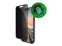 dbramante1928 Eco-shield - Skärmskydd för mobiltelefon - bulk - med sekretessfilter - ramfärg svart - för Apple iPhone 16 Pro, 17 ES63CL004403