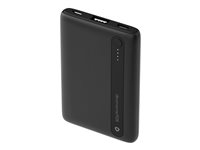 dbramante1928 re-charge - Strömförsörjningsbank - 5000 mAh - 2 utdatakontakter (24 pin USB-C, USB) - på kabel: USB-C - svart CP05ACBL7108