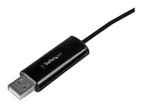 StarTech.com 2 Port USB Keyboard Mouse Switch Cable w/ File Transfer for PC and Mac® - USB File Transfer Cable - Dual Port USB KM Switch (SVKMS2) - Adapter för direktanslutning - USB 2.0 - USB 2.0 - svart SVKMS2