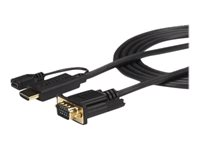 StarTech.com HDMI till VGA aktiv konverteringskabel på 3 m ? HDMI till VGA-adapter ? 1920x1200 eller 1080p - Adapterkabel - HDMI, Mikro-USB typ B (endast ström) till HD-15 (VGA) hane - 3 m - svart - aktiv, 1920 x 1200 (WUXGA) stöd HD2VGAMM10