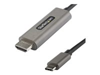 StarTech.com USB C till HDMI-kabel 4K 60 Hz på 4 m med HDR10 - Ultra HD USB Type-C till 4K HDMI 2.0b-videokabeladapter - USB-C till HDMI HDR-skärm/skärmsadapter - DP 1.4 Alt Mode HBR3 - Adapterkabel - USB-C hane till HDMI hane - 4 m - svart - stöd för 4K, aktiv CDP2HDMM4MH