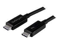 StarTech.com 1m (3.3ft) Thunderbolt 3 Cable, 20Gbps, 100W PD, 4K Video, Thunderbolt-Certified, Compatible w/ TB4/USB 3.2/DisplayPort - Thunderbolt-kabel - USB-C (hane) till USB-C (hane) - Thunderbolt 3 / USB / DisplayPort - 1 m - svart - för P/N: CDP2HDUACP, CDP2HDUACPW, PEXUSB321C TBLT3MM1M