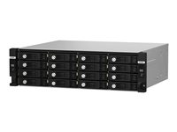 QNAP TL-R1620Sdc - Hårddiskarray - 16 fack (SATA-600 / SAS-3) - SAS 12Gb/s (extern) - kan monteras i rack - 3U TL-R1620SDC