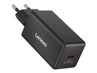 Lenovo - Strömadapter - GaN - 65 watt (USB-C) - svart - Europa 40AW65WBEU