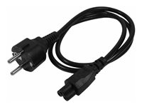 StarTech.com 3m (10ft) Laptop Power Cord, EU Schuko to C5, 2.5A 250V, 18AWG, Notebook / Laptop Replacement AC Cord, Printer/Power Brick Cord, Schuko CEE 7/7 to Clover Leaf IEC 60320 C5 - Laptop Charger Cable (753E-3M-POWER-LEAD) - Strömkabel - power CEE 7/7 (P) till IEC 60320 C5 - AC 250 V - 2.5 A - 3 m - formpressad - svart 753E-3M-POWER-LEAD