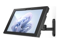 Compulocks Surface Pro 8-11 Apex Enclosure Swing Wall Mount - Monteringssats (hölje, vridbar arm) - svängarm - för surfplatta - låsbar - höggradig aluminium - svart - skärmstorlek: 13" - väggmonterbar, bänkskiva - för Microsoft Surface Pro 8, Pro 9 827B580APXB