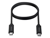 Vision - USB-kabel - USB-C (hane) till USB-C (hane) - Thunderbolt 3 / USB 3.0 / USB 3.1 Gen 1 - 3 A - 2 m - svart TC 2MUSBC/BL