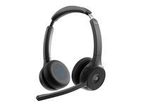 Cisco Headset 722 - Headset - på örat - Bluetooth - trådlös - kolsvart - Cisco Webex Certified HS-WL-722-BUNA-C
