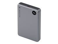 dbramante1928 re-charge - Power bank - 10000 mAh - 38.5 Wh - 20 Watt - 3 A - 2 utdatakontakter (magnetisk, 24 pin USB-C) - grå CP10SLBL7178