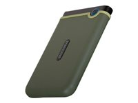 Transcend StoreJet 25M3 - Hårddisk - 2 TB - extern (portabel) - 2.5" - USB 3.1 Gen 1 - 256 bitars AES - militärgrön TS2TSJ25M3G