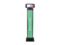 Compulocks Galaxy Tab A7 Lite 8.7" Space Enclosure Brandable Floor Stand ställ - fristående/fastbultad - för surfplatta - märkningsbar - svart 140B870GA7SB