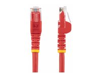 Startech 10m CAT6 Ethernet Cable, 10 Gigabit Snagless RJ45 650MHz 100W PoE Patch Cord, CAT 6 10GbE UTP Network Cable w/Strain Relief, Red, Wiring is UL Certified/TIA - Category 6 - 24AWG (N6PATC10MRD) - Patch-kabel - RJ-45 (hane) till RJ-45 (hane) - CAT 6 - formpressad, hakfri - röd N6PATC10MRD