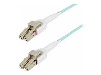 StarTech.com 5m (15ft) LC to LC (UPC) OM4 Switchable Fiber Optic Cable 50/125µm, 100G Networks, Toolless Polarity Switching, Low Insertion Loss - LSZH Fiber Patch Cord (450FBLCLC5SW) - Patch-kabel - LC/UPC-multiläge (hane) till LC/UPC-multiläge (hane) - 5 m - 5 m - 2.9 mm - fiberoptisk - duplex - 50/125 mikron - OM3/OM4 - halogenfri, upp till 100 Gbps dataöverföringshastighet - havsblå 450FBLCLC5SW