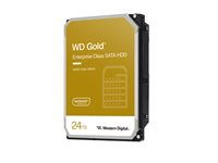 WD Gold WD242KRYZ - Hårddisk - Enterprise - 24 TB - inbyggd - 3.5" - SATA 6Gb/s - 7200 rpm - buffert: 512 MB WD242KRYZ