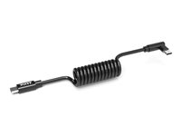 PORT Connect - USB-kabel - 24 pin USB-C (hane) rak till 24 pin USB-C (hane) vinklad - 70 cm - spring cable, USB Power Delivery (65W) (paket om 10) 900064/10