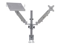 Eaton Tripp Lite Series Full-Motion Desktop Clamp for Laptop and 17" to 32" Monitor, Aluminum, TAA - Monteringssats - justerbar arm med full rörlighet - för Bildskärm - aluminium, stål - silver - skärmstorlek: 17"-32" - disk-monteringsbar - TAA-kompatibel DDR1732NBMTAA