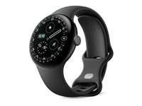 Google Pixel Watch 4 - 41 mm - mattsvart aluminium - smart klocka med aktivt band - fluoroelastomer with soft-touch coating - obsidian - bandstorlek: L - 32 GB - LTE, UWB, NFC, Bluetooth, Wi-Fi 6 - 4G - 31 g GA06001-EU