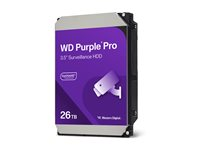 WD Purple Pro WD260PURP - Hårddisk - 26 TB - övervakning, smart video - inbyggd - 3.5" - SATA 6Gb/s - 7200 rpm - buffert: 512 MB WD260PURP