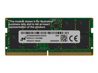 Micron - DDR5 - modul - 16 GB - SO DIMM 262-pin - 3200 MHz / PC5-51200 - CL52 - klockad - ECC MTC10C1084S1WC64BD1R