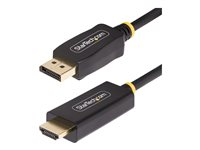 StarTech.com 9.8ft (3m) DisplayPort to HDMI Adapter Cable, 4K 60Hz with HDR, DP to HDMI 2.0b, Active Video Converter, DisplayPort Desktop to HDMI Monitor, M/M - DisplayPort to HDMI Cord (10F-DP-HDMI-4K60-HDR) - Adapterkabel - DisplayPort hane till HDMI hane - 3 m - svart - 4K60Hz stöd, HDR-stöd 10F-DP-HDMI-4K60-HDR