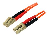 StarTech.com 5m Fiber Optic Cable - Multimode Duplex 50/125 - LSZH - LC/LC - OM2 - LC to LC Fiber Patch Cable - Nätverkskabel - LC multiläge (hane) till LC multiläge (hane) - 5 m - 5 m - fiberoptisk - duplex - 50/125 mikron - för P/N: GLCLHSMDSTTA, GLCSXMMDST, GLCSXMMDSTT, JD118BST, MASFP1GBSXST, SFP100BFXST 50FIBLCLC5