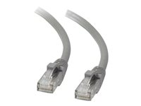 C2G Cat5e Booted Unshielded (UTP) Network Patch Cable - Patch-kabel - RJ-45 (hane) till RJ-45 (hane) - 1.5 m - UTP - CAT 5e - formpressad, hakfri, tvinnad - grå 83142