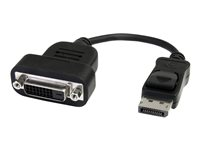 StarTech DisplayPort till DVI-adapter - Aktiv DisplayPort till DVI-D-adapter/videokonverterare 1080p - DP 1.2 till DVI-skärmkabel adapterdongel - DP till DVI-adapter - Låsande DP-kontakt - DisplayPort-adapter - DisplayPort (hane) till DVI-D (hona) - 20 cm - svart - för P/N: DKM30CHDPD, DKM30CHDPDUE, SV231QDPU34K, TB32DP14, TB3CDK2DPUE, TB3CDOCKDP, TB3DKM2DPL DP2DVIS