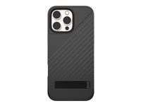 ZAGG Denali Snap - Baksidesskydd för mobiltelefon - med fällbart ställ - MagSafe-kompatibilitet - termoplastisk polyuretan (TPU), grafen - för Apple iPhone 16 Pro 702315252