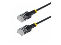 Startech - Patch-kabel - RJ-45 (hane) till RJ-45 (hane) - 1.5 m - 2.6 mm - UTP - CAT 6a - hakfri, ultra-tunn, koppartrådar - svart N6APATUTP34BKS150CM