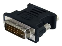 StarTech DVI till VGA-kabeladapter M/F - svart - 10-pack - VGA-adapter - HD-15 (VGA) (hona) till DVI-I (hane) - formpressad, tumskruvar - svart (paket om 10) DVIVGAMFB10P
