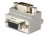 StarTech.com Right Angle VGA Adapter - Right Angle VGA to VGA - Male/Female - Type 2 - Male VGA to Female VGA (GC1515MFRA2) - VGA-adapter - HD-15 (VGA) (hane) till HD-15 (VGA) (hona) - 90° anslutning - grå - för P/N: DP2VGAMM6B, HD2VGAMM6, MXTHQMM10MA, MXTHQMM15A, MXTHQMM15MA, MXTHQMM2MA, MXTHQMM5MA GC1515MFRA2