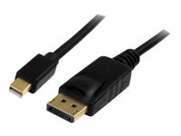 StarTech.com 3 m Mini DisplayPort till DisplayPort 1.2-kabeladapter M/M - DisplayPort 4k - DisplayPort-kabel - DisplayPort (hane) till Mini DisplayPort (hane) - 3 m - svart MDP2DPMM3M