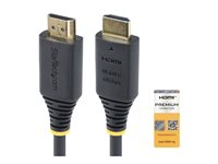 StarTech.com 1m (3.3ft) Premium Certified High Speed HDMI Cable, 4K60Hz - Premium hög hastighet - HDMI-kabel med Ethernet - HDMI hane till HDMI hane - 1 m - svart - passiv, 4K60Hz stöd HDMI2-CABLE-4K60-1M