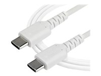 StarTech.com 2 m USB-C-kabel -&nbsp;vit - USB-kabel - USB-C (hane) rak till USB-C (hane) rak - Thunderbolt 3 / USB 2.0 - 2 m - vit RUSB2CC2MW